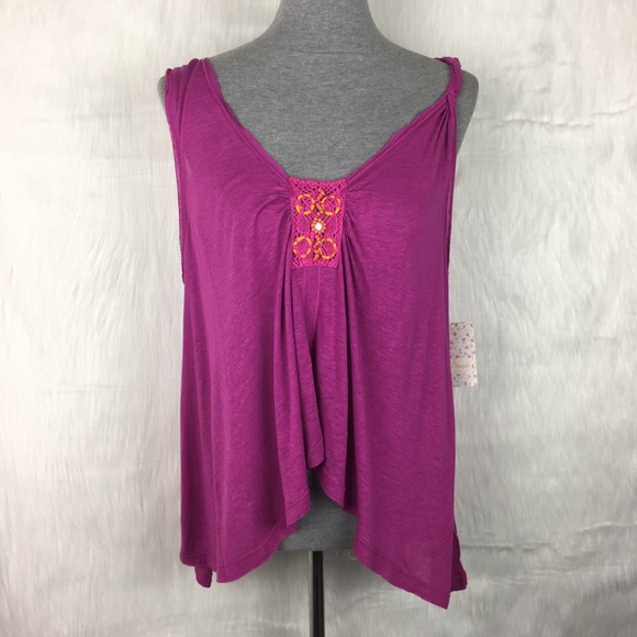 NWT Free People New Vibes Linen Tank Top - Picture 2 of 5